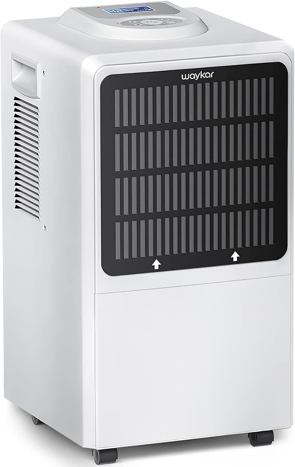 Waykar 130 Pints Commercial Dehumidifier with Drain Hose and Washable Filter Space up to 6000 Sq. Ft, for Basements, Industrial or Commercial Spaces and Flood Restoration - 5 Years Warranty