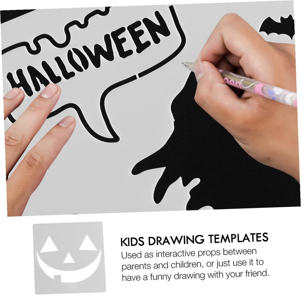DOITOOL 27pezzi Stencil Halloween Motivi di Zucca Stencil Pittura Fai da Te di Plastica Riutilizzabile Adatto per Scrapbooking Pittura su Tela e Decorazioni Murali
