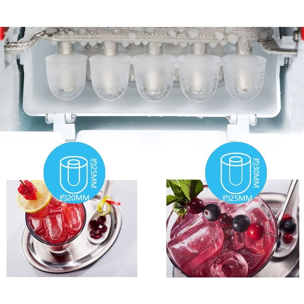 RJJ Fabricante de Hielo pequeño Mini Mini Mini Mini Retro Redondo de Hielo Fabricante de Cubos de Hielo (Color : Picture Color)