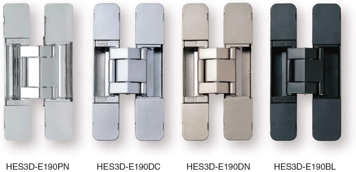 Sugatsune HES3D-E190 3-Way Adjustable Invisible Concelaed Hinge - Dull Chrome