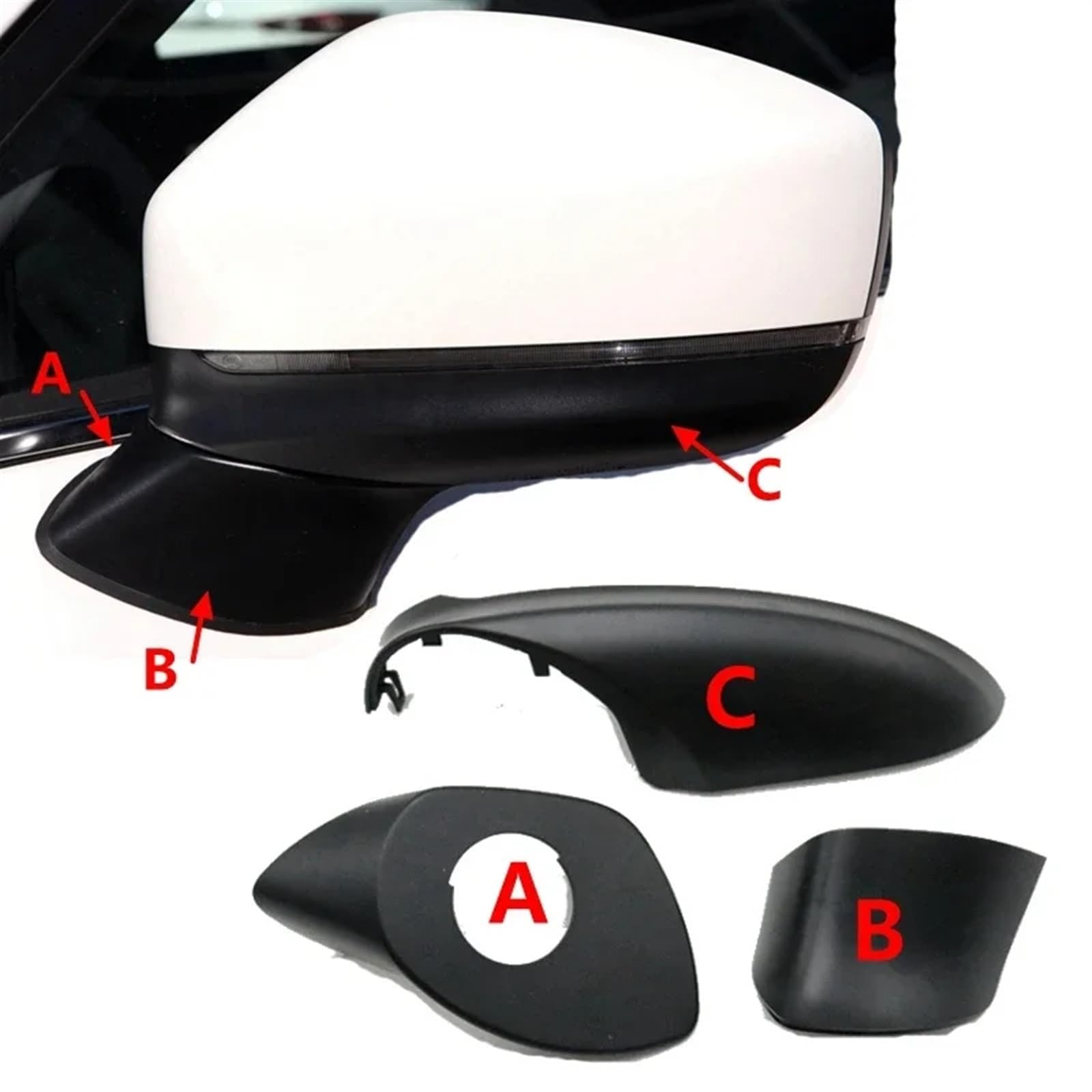 Coque De Rétroviseur Pour Mazda CX-5 (2012-2014) - Noir, Côté Droit - Protection Et Style Facile à Coller - 5
