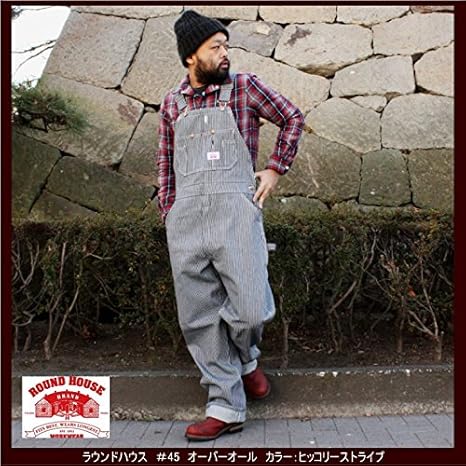 送料込・まとめ買い ラウンドハウス オーバーオール ヒッコリー