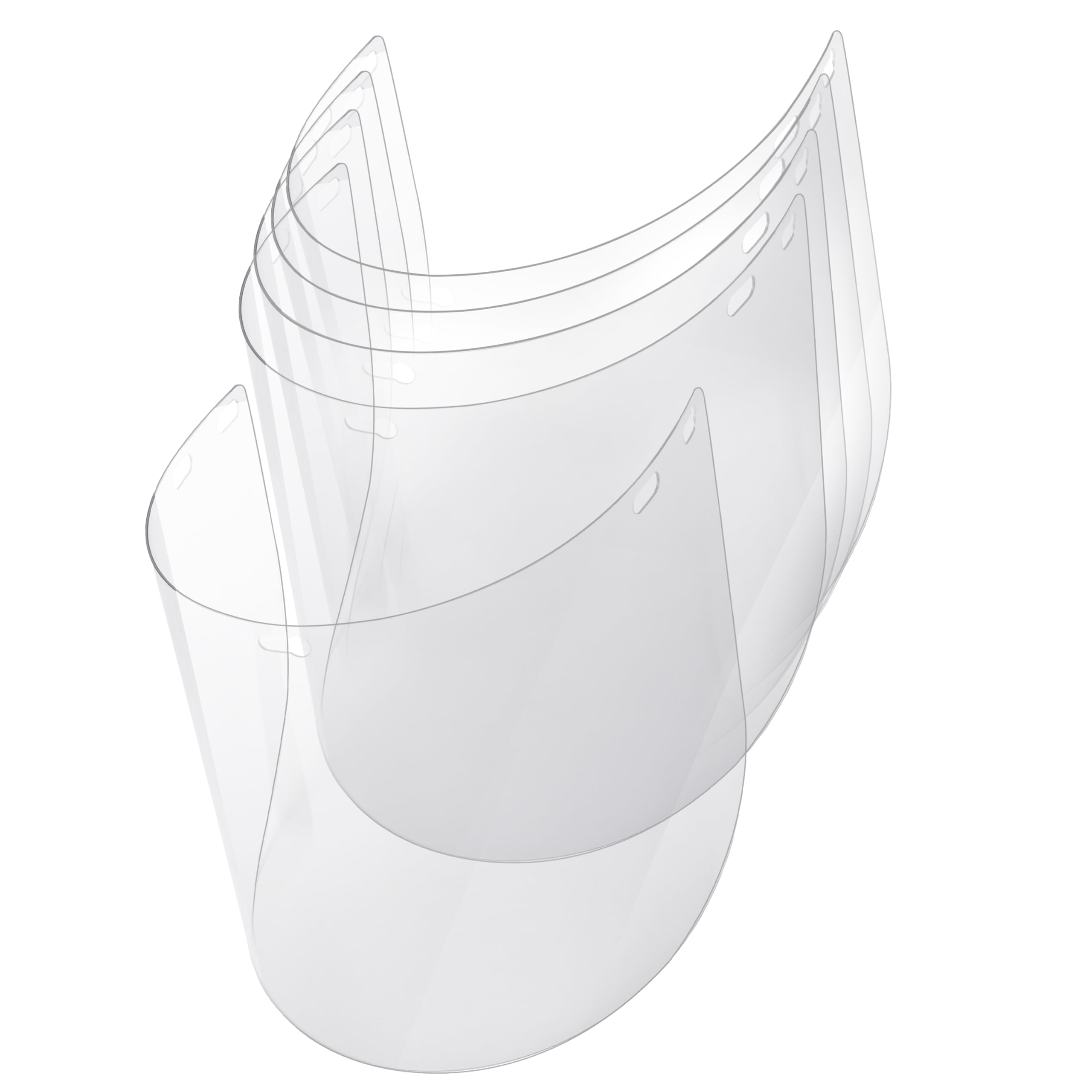 SAFE HANDLER Protectores faciales de repuesto – Visera de policarbonato transparente, reemplazo para casco de seguridad con protector facial (paquete de 5)