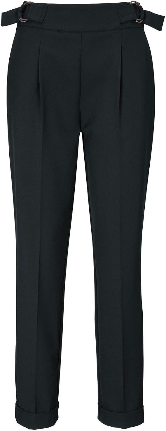 Heine Pantaloni Pantaloni stropicciati Pantaloni Moderni in Tessuto da  Donna a Vita Alta Taglia Corta Nero, Dimensione:36 (18 Kurzgröße) :  Amazon.it: Abbigliamento