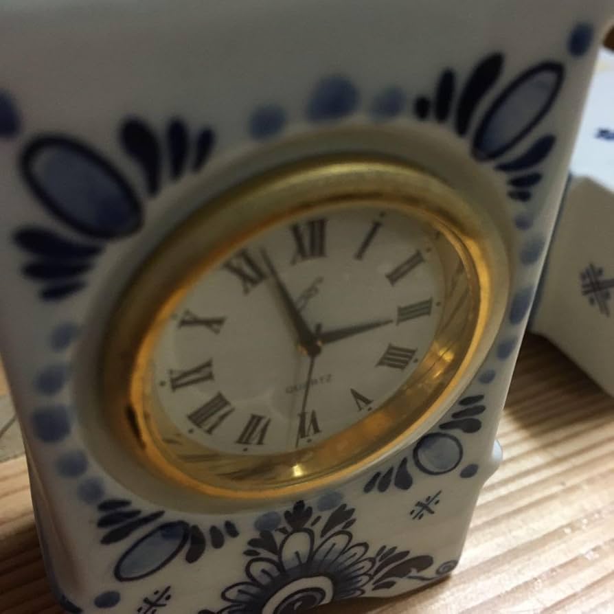 【美品】オランダ デルフト焼き 置き時計 陶器 Amazon.co.jp: オランダ デルフト焼き 置き時計 陶器 : ホーム