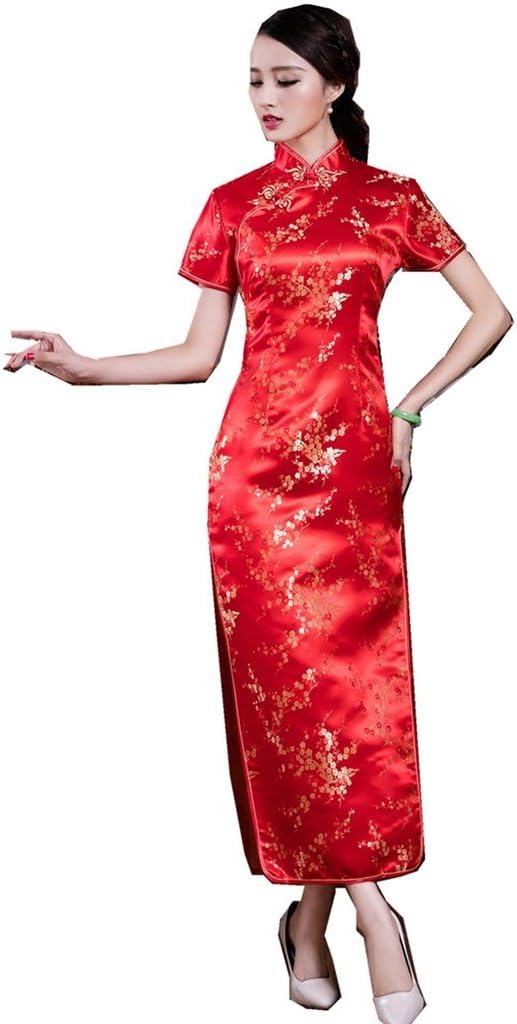 Amazon | [上海物語] Shanghai Story チャイナドレス 花柄 ロング 中国  