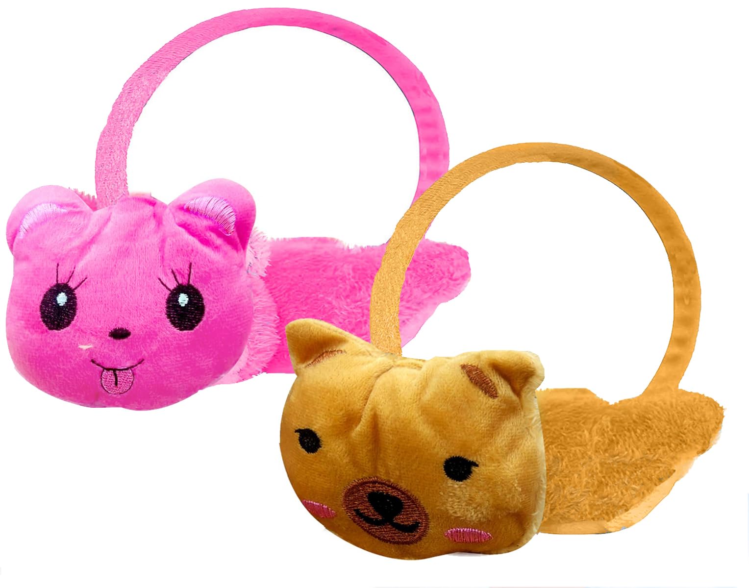 Winter Earmuffs Outdoor Wear Soft Faux Fur Plush Ear Warmer Football Design Windproof Woolen Warm Ear Muff Girl & Boys-image-12