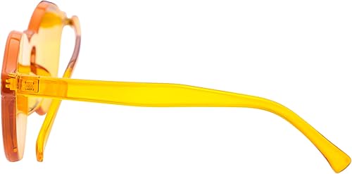 Miniatura 4 de FEISEDY Gafas de sol con montura transparente redonda con lentes transparentes B1895