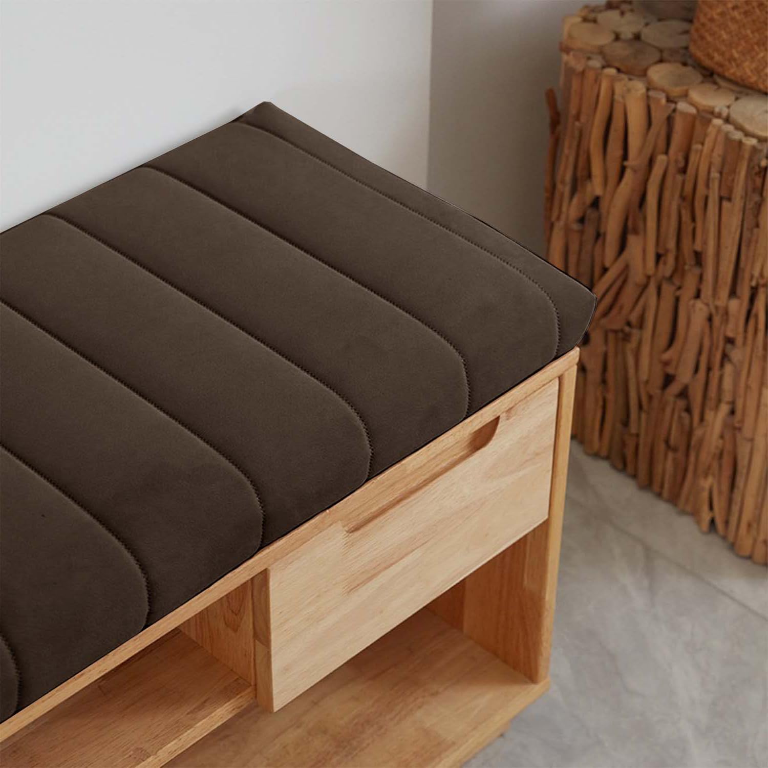 Coussin de banc extérieur amovible idéal pour réchauffer votre coin jardin