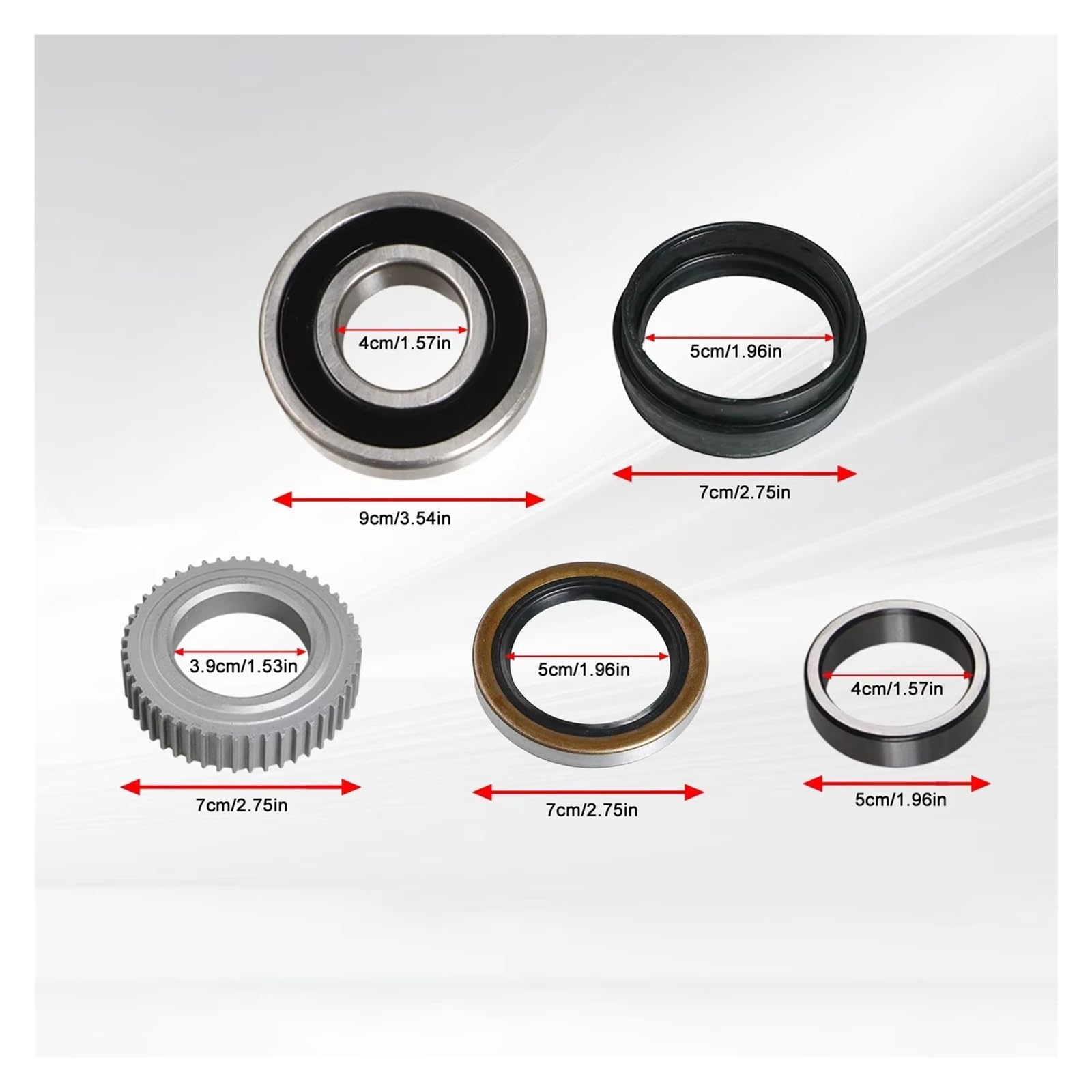 Juego Cojinetes Cubo Rueda Kit De Rodamiento Y Sello Del Eje Trasero 90363-40068 Para Toyota Para Tacoma Para Tundra Para 4Runner
