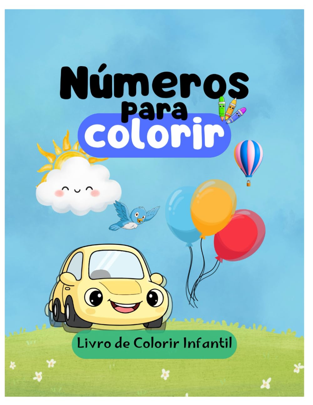Números Para Colorir: Livro de Colorir Infantil