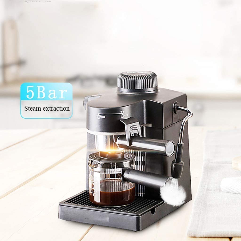 Macchina per caffè espresso a vapore semiautomatica domestica, macchina per caffè espresso a goccia, pompa da 5 bar e mungitore automatico, macchina per cappuccino, macchina per latte Interesting