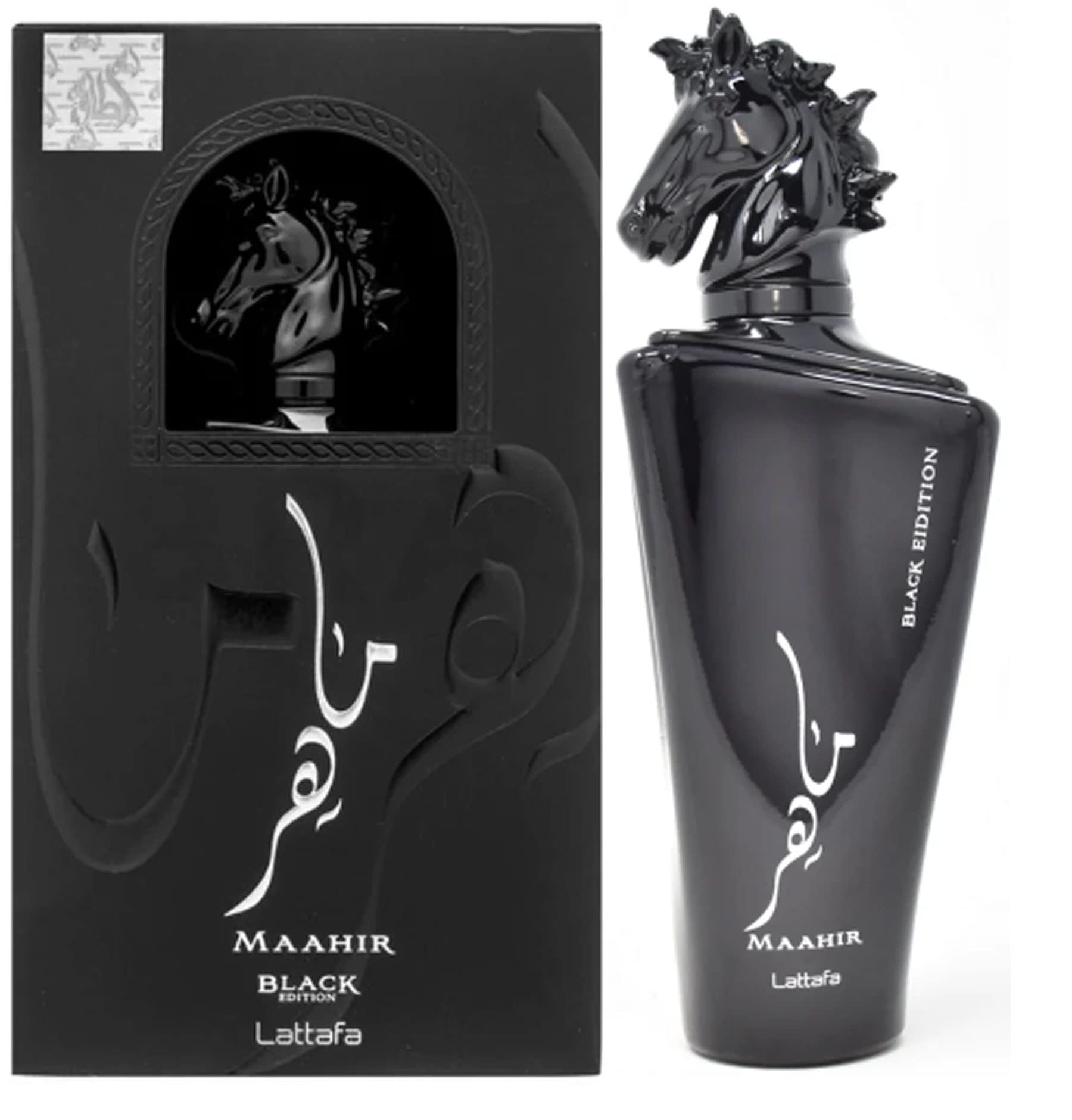 Maahir Black Edition Perfume 100 ml EDP fragancia árabe de larga duración 24 horas para hombres y mujeres
