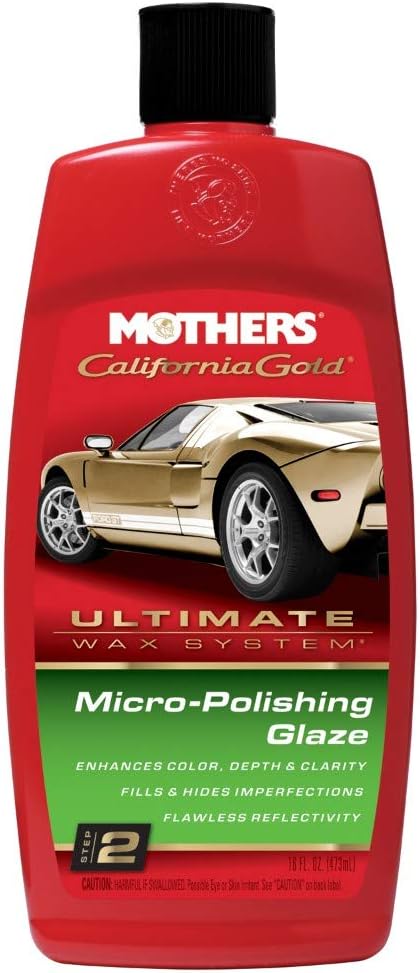 Mothers 08100 California Gold Micro-Polishing Glaze (Ultimate Wax System, Step 2) - 16 oz.