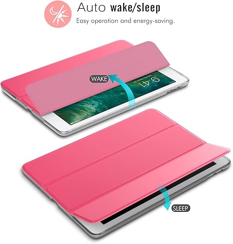 Miniatura 7 de MoKo Funda para iPad 9.7 20182017 de 56 Generación, Funda delgada y ligera con soporte, con protector trasero translúcido esmerilado para iPad 9.7