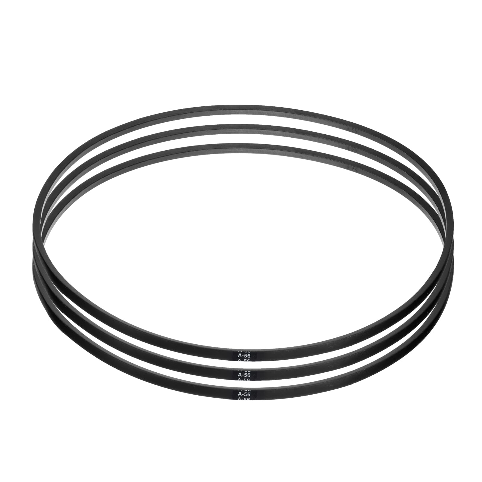 QUARKZMAN 3pcs A56 ou 4L580 Classic Wrapped Rubber V-Belt, 56" (1422mm) Longueur