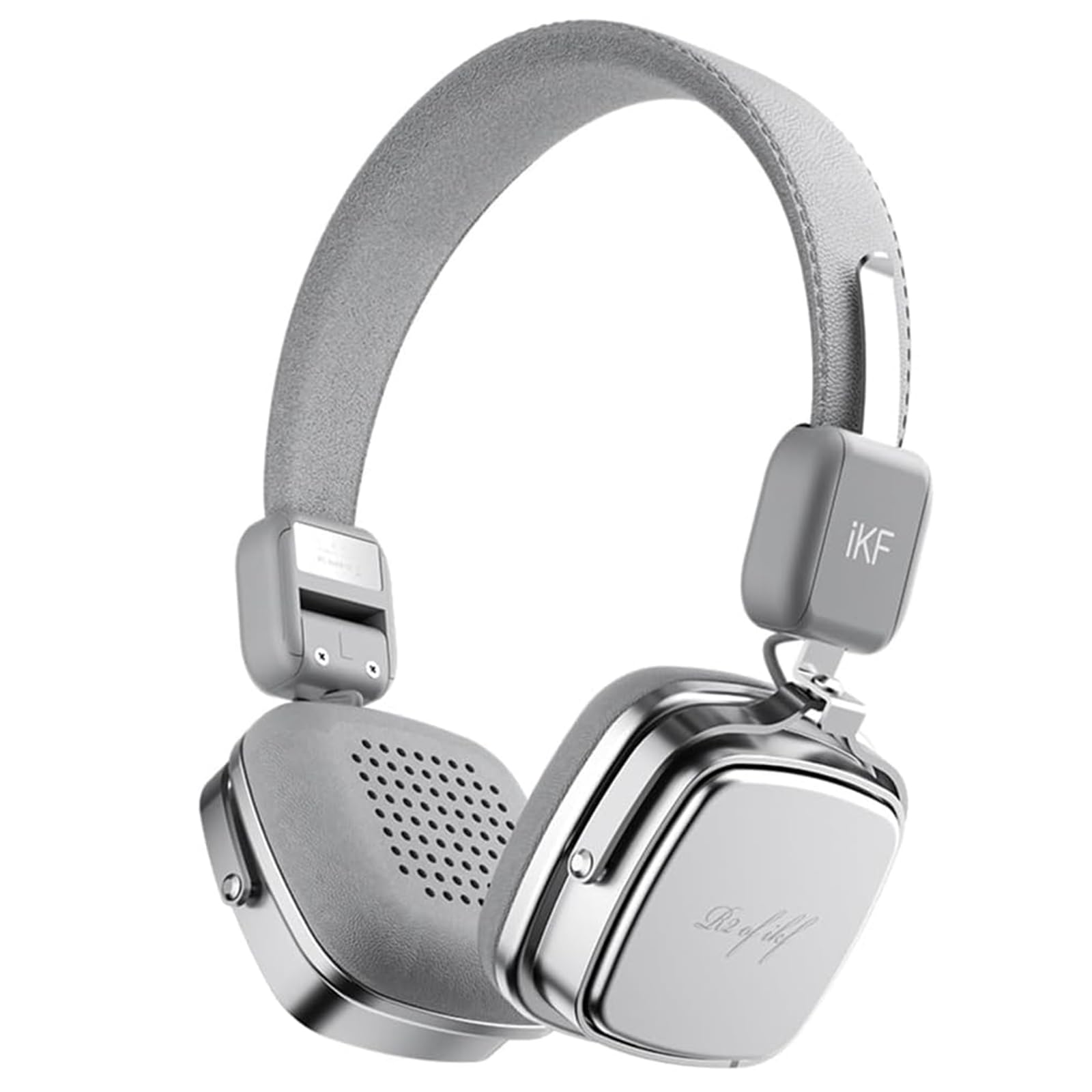 iKFR2 Retro Vintage Wireless/Wired Headphones, Bluetooth 5.4, Lightweight On-Ear Headset with Mic, 60 Hours Playtime, Multi-Point Connection, Foldable Classic Design for Travel, Gaming, Work