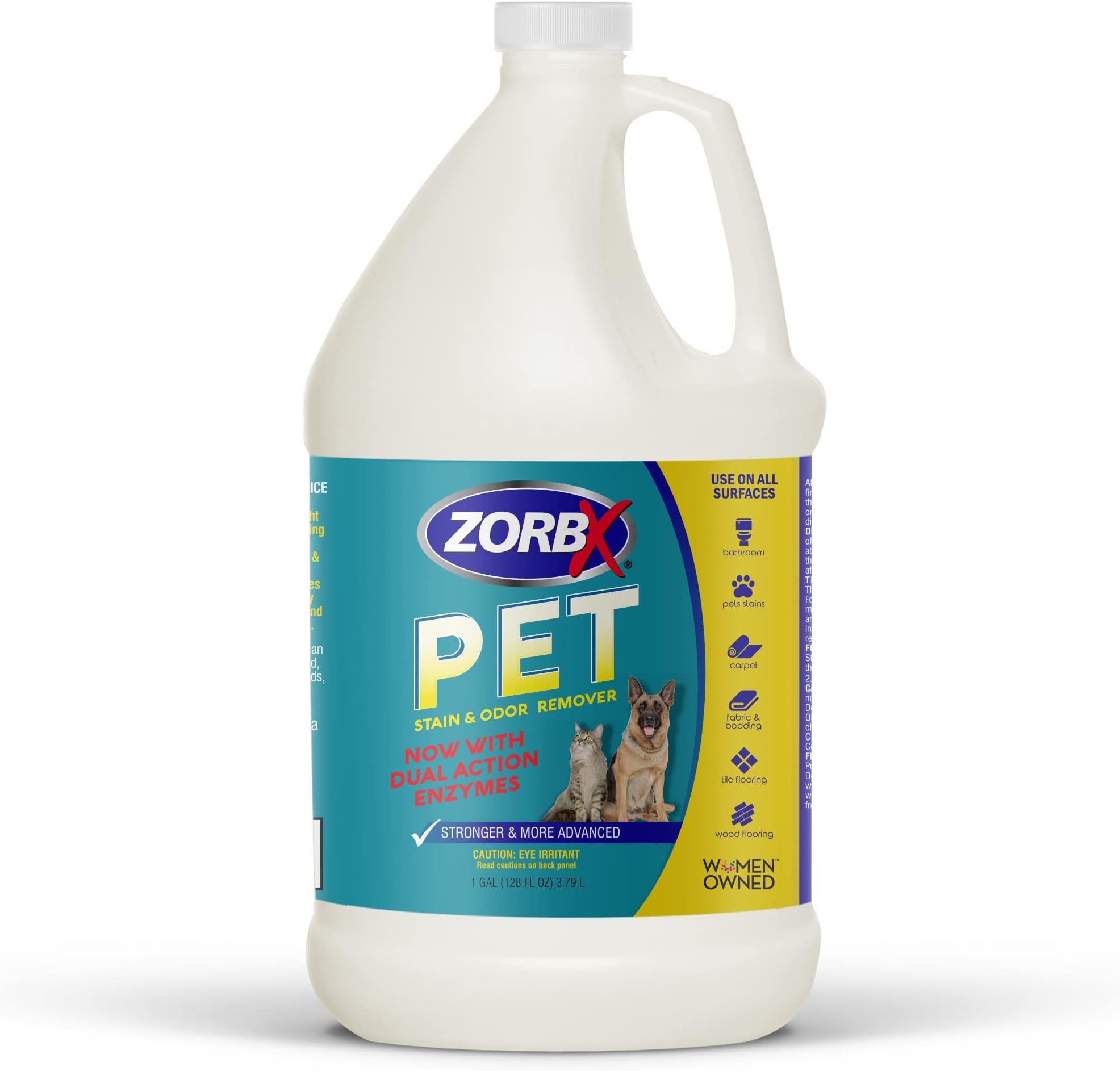 ZORBX Pet Stain and Odor Remover Dual Action Natural