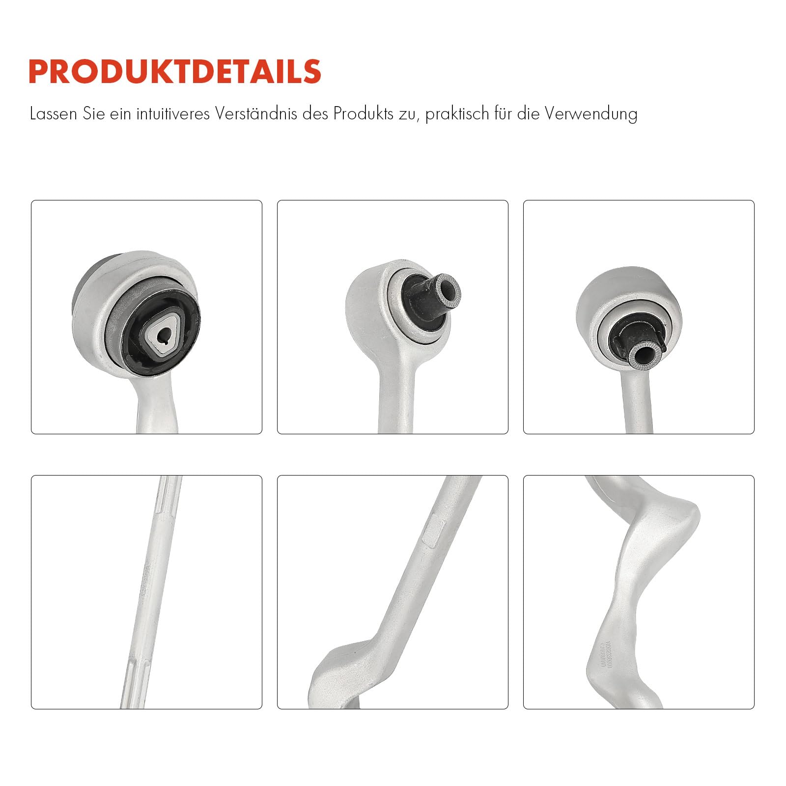 Frankberg 4 bras de suspension + 2 biellettes de barre stabilisatrice