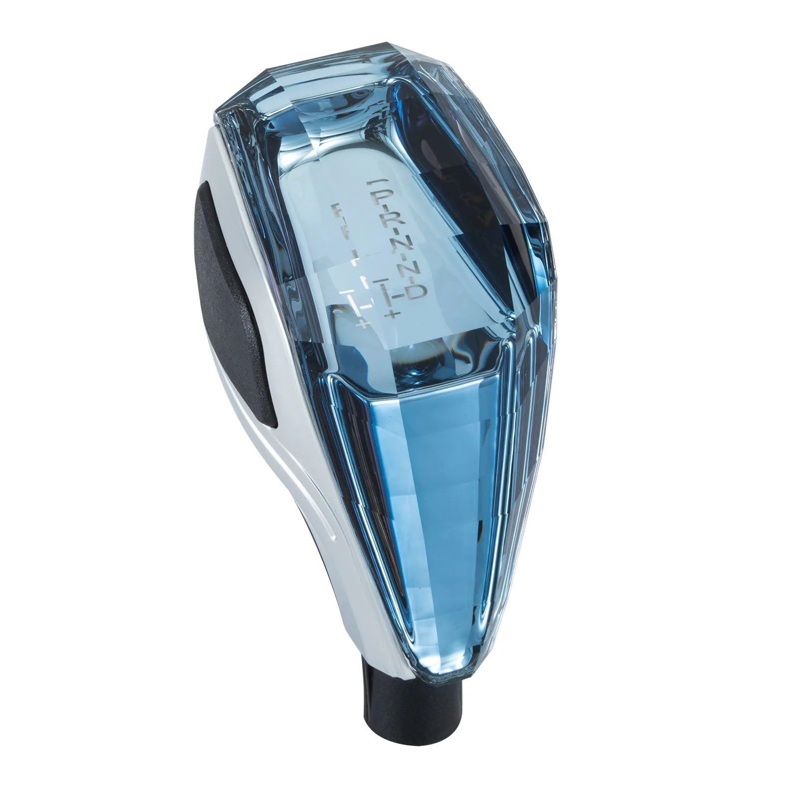 DWTNMEX Gear Shift Knob for Toyota for Mazda for Mitsubishi Crystal Multicolor LED Light Car Gear Shift Knob Modified Lever Handball(Blue-Automatic)