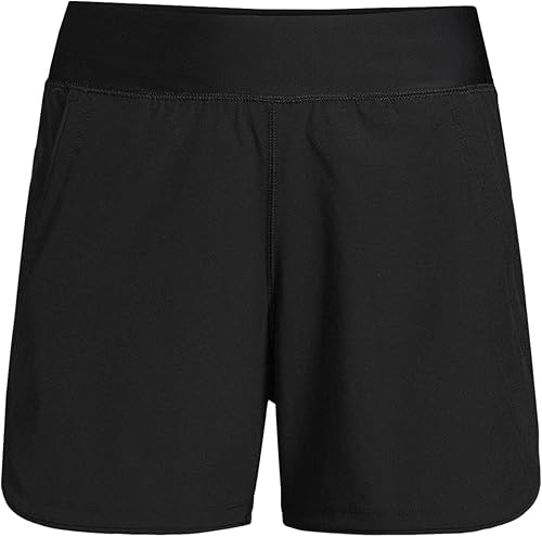 Miniatura 3 de Lands' End Pantalones cortos de secado rápido con cintura elástica de 5 pulgadas para mujer