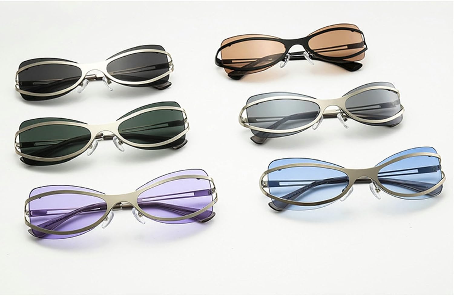 Oversized Pilot Punk Sunglasses Women 2025 Luxury Vintage Big Frame Sun Glasses For Lady Outdoor Eyewear UV400 - Image 4