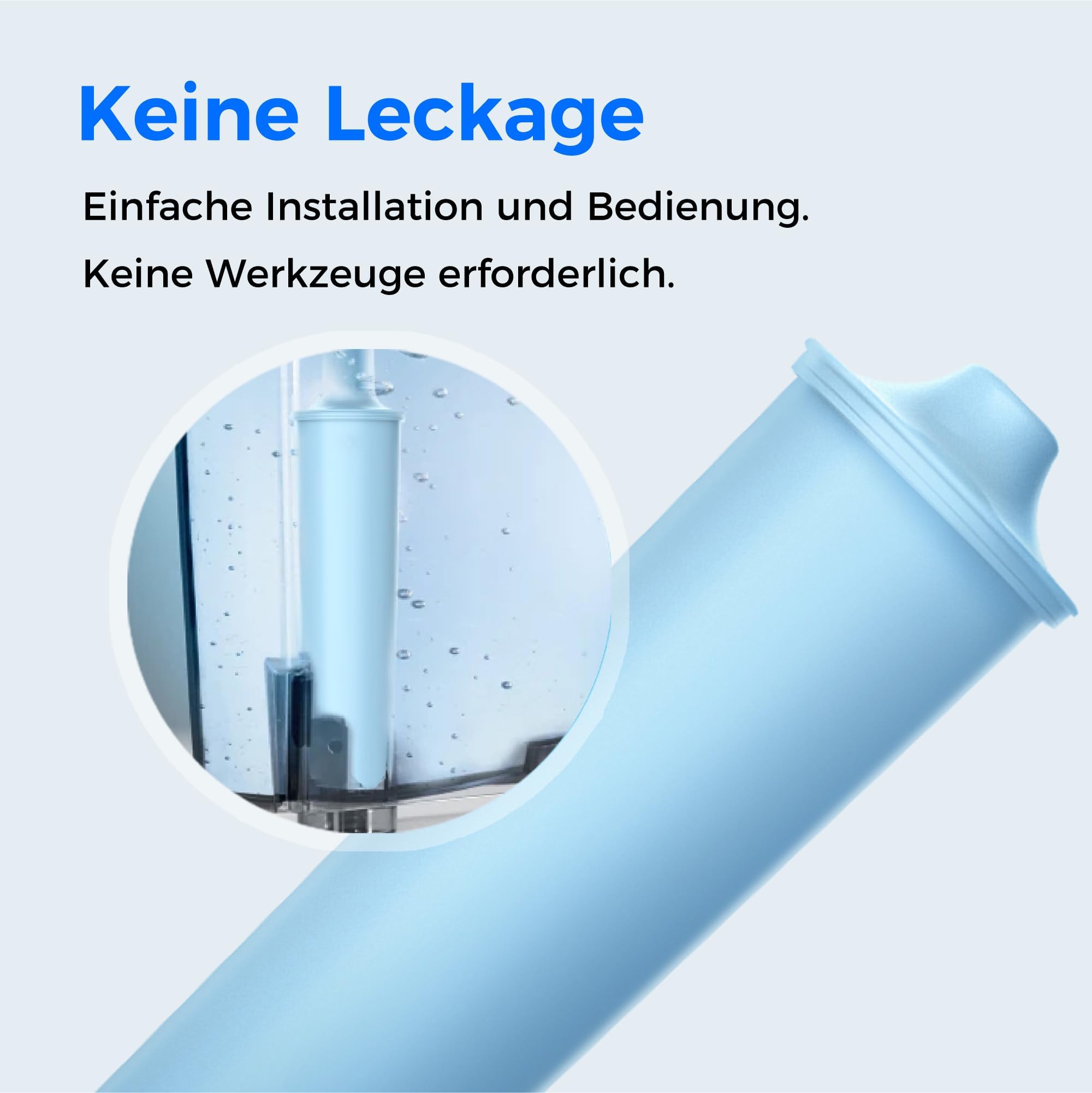 Waterdrop Ersatzwasserfilter Kompatibel mit Blue, 71312 Blue, Kompatibel mit Jura GIGA, ENA Micro, IMPRESSA-Serie, TÜV SÜD Zertifizierte (6 Stücke)