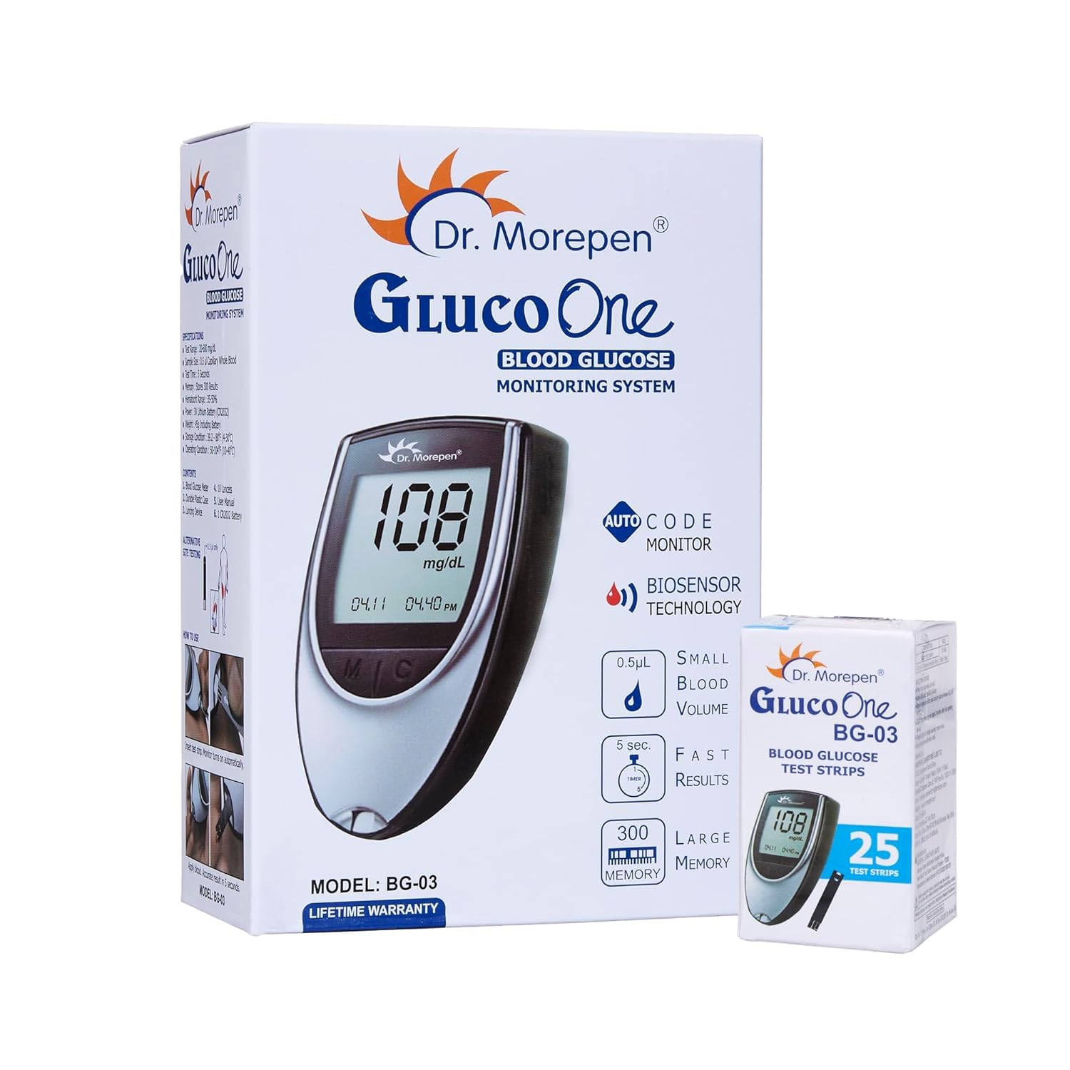Dr. Morepen BLOOD GLUCOSE Glucometer (Grey) (B093Q85YHG) Amazon Price History, Amazon Price Tracker
