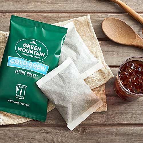 Green Mountain Coffee Roasters, Cold Brew Coffee, Coarse Ground, Alpine Roast, Dark Roast Coffee, Makes 2-48Oz. Pitchers Of Real Cold Brew Coffee (4 Boxes Of 4 Filters) #TOP6