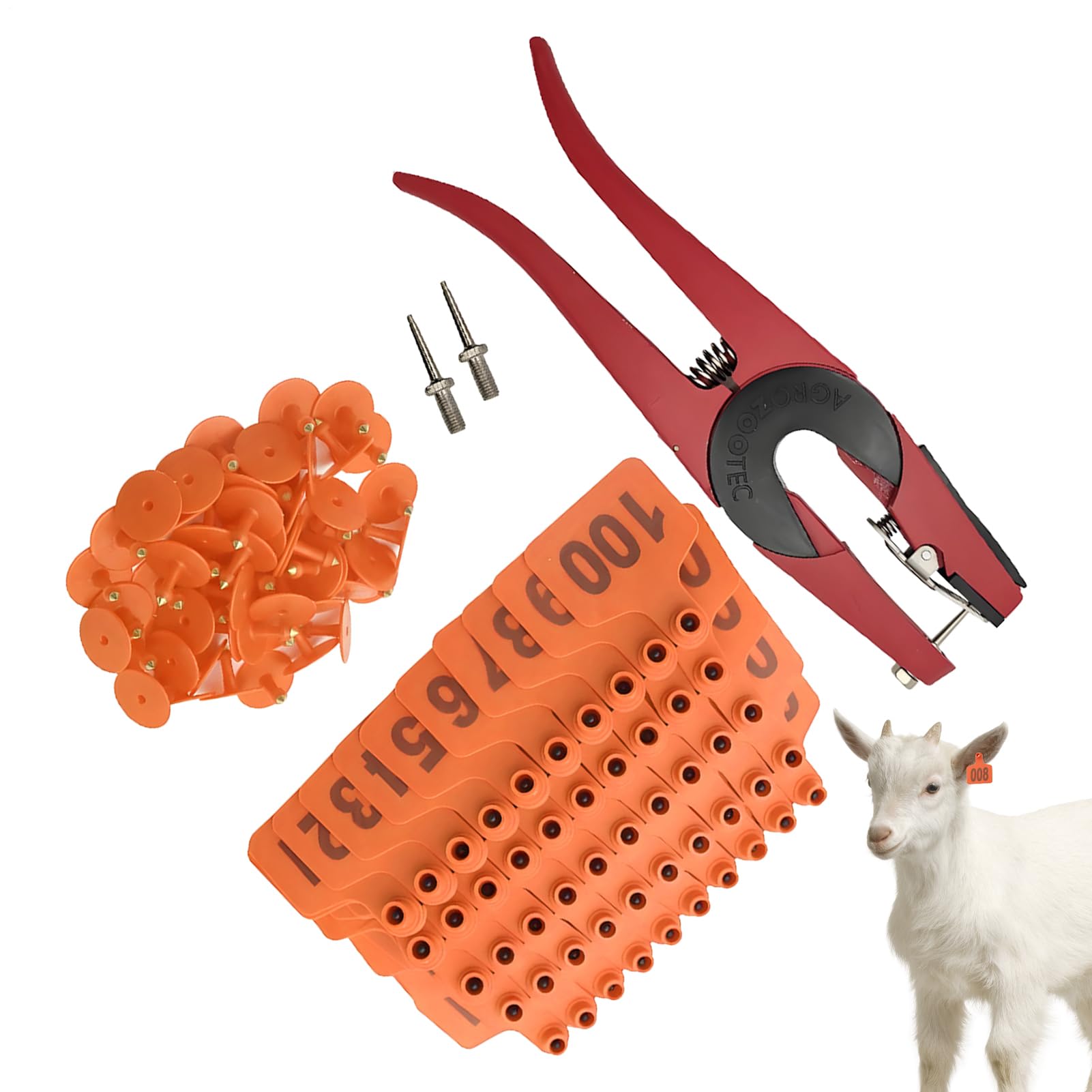 Marcatori Auricolari Per Bovini Applicatore Con Targhette Identificative
