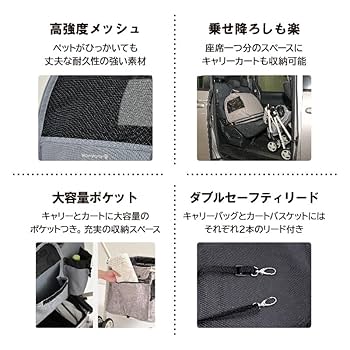 Amazon.co.jp: Wanyanya （わにゃにゃ） ISOFIXペットカート