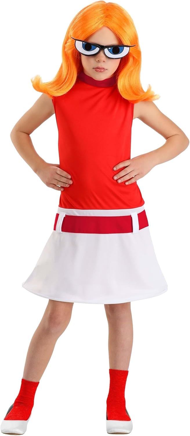 Disney Candace Flynn Costume - Girl's Phineas & Ferb Candace Outfit for Halloween Costume