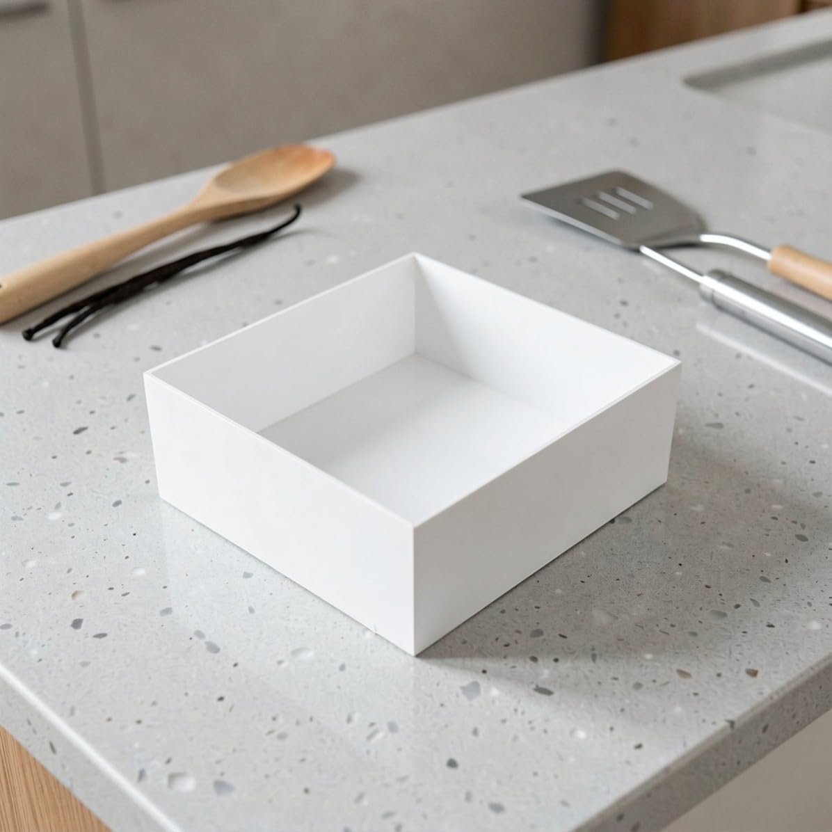 PRETYZOOM 3 Pezzi Alzatina Cubo in Acrilico Bianco 8 9 10 Pollici per