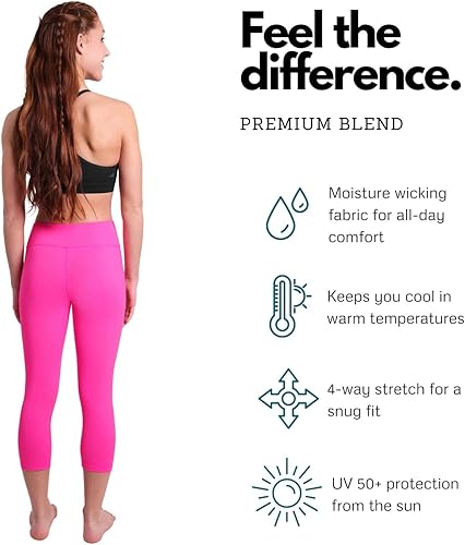 Miniatura 2 de Mallas de compresión Capri para mujer, medias para correr, yoga, hacer ejercicio, cintura alta, pantalones adelgazantes