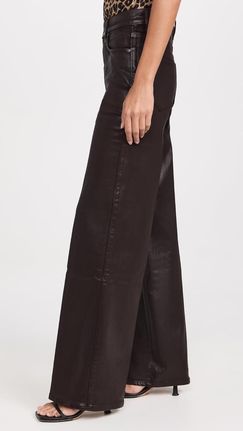 PAIGE Women's Sasha 32" Chicory Coffee Luxe Coating Jeans - Image 4