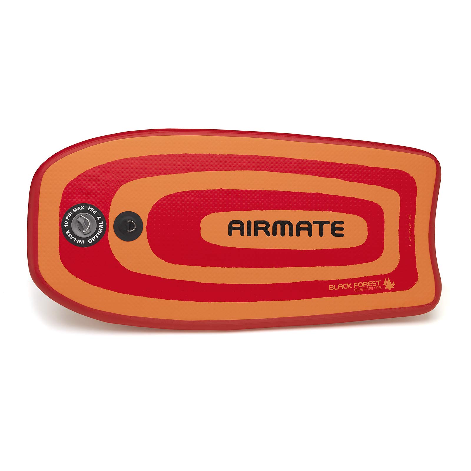 AIRMATE L 43 " Bodyboard Inflatable - Boogieboard aufblasbar - Sportgerät - Für Erwachsene