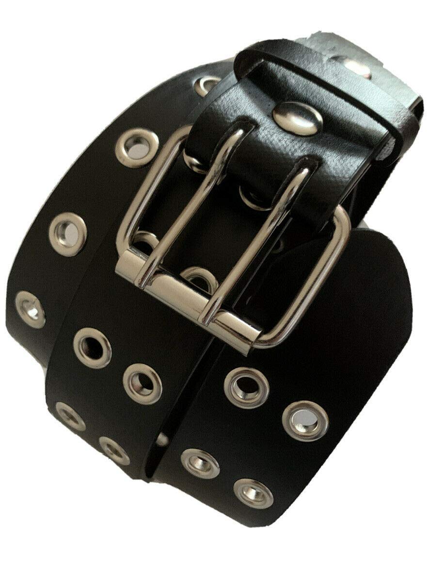 Nayt Leather Belt Circular Steel Hole Belts Punk Rock Belts Nayt Leather Belt Circular Steel Hole Belts Punk Rock Belts