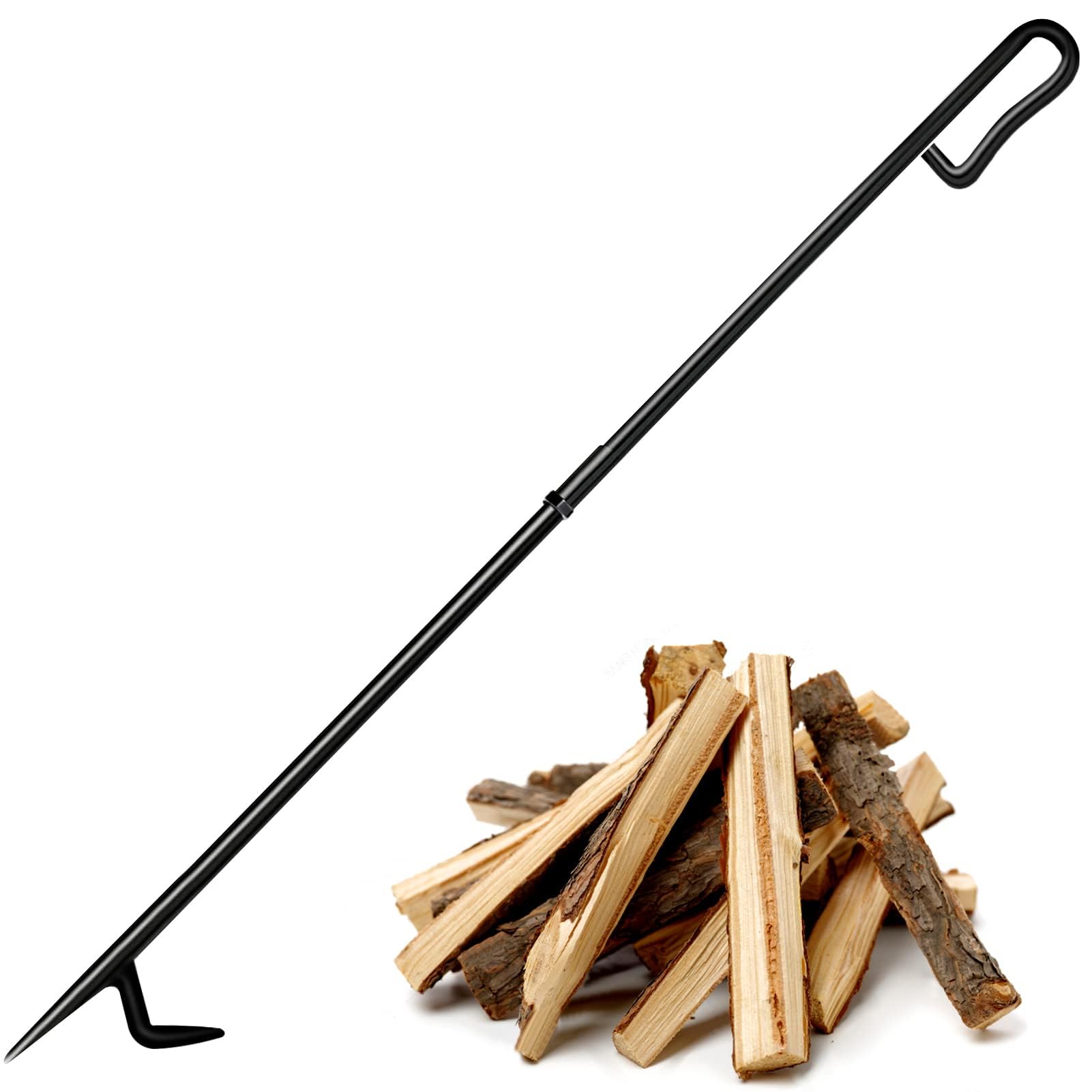 Buy Fire Poker for Fire Pit, BNGGOGO 34 Inch Extra Long Solid Steel