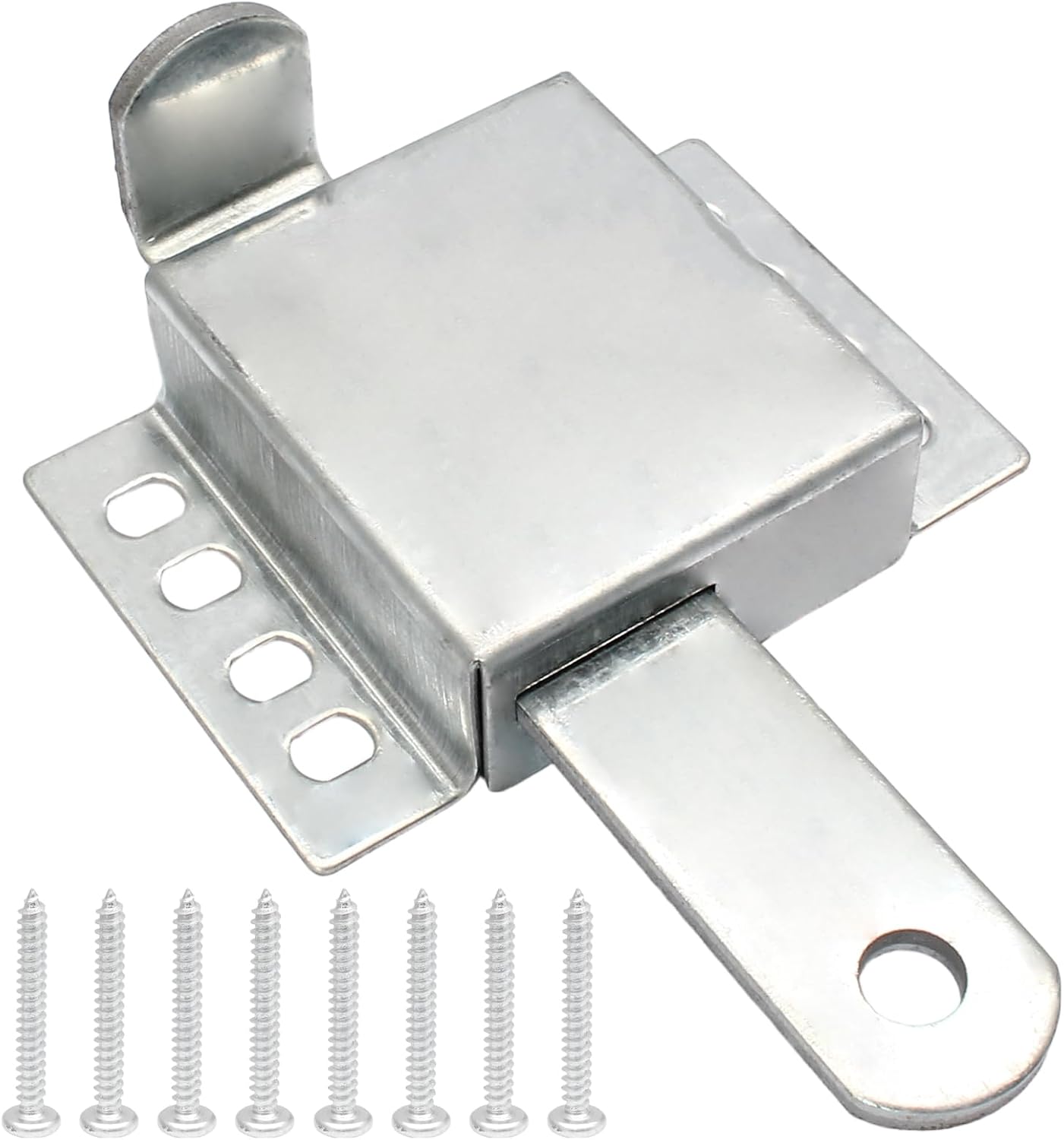 Garage Door Side Lock Inside Deadlock, Heavy Duty Garage Door Locks Slide Latch with Screws(1 Pack)