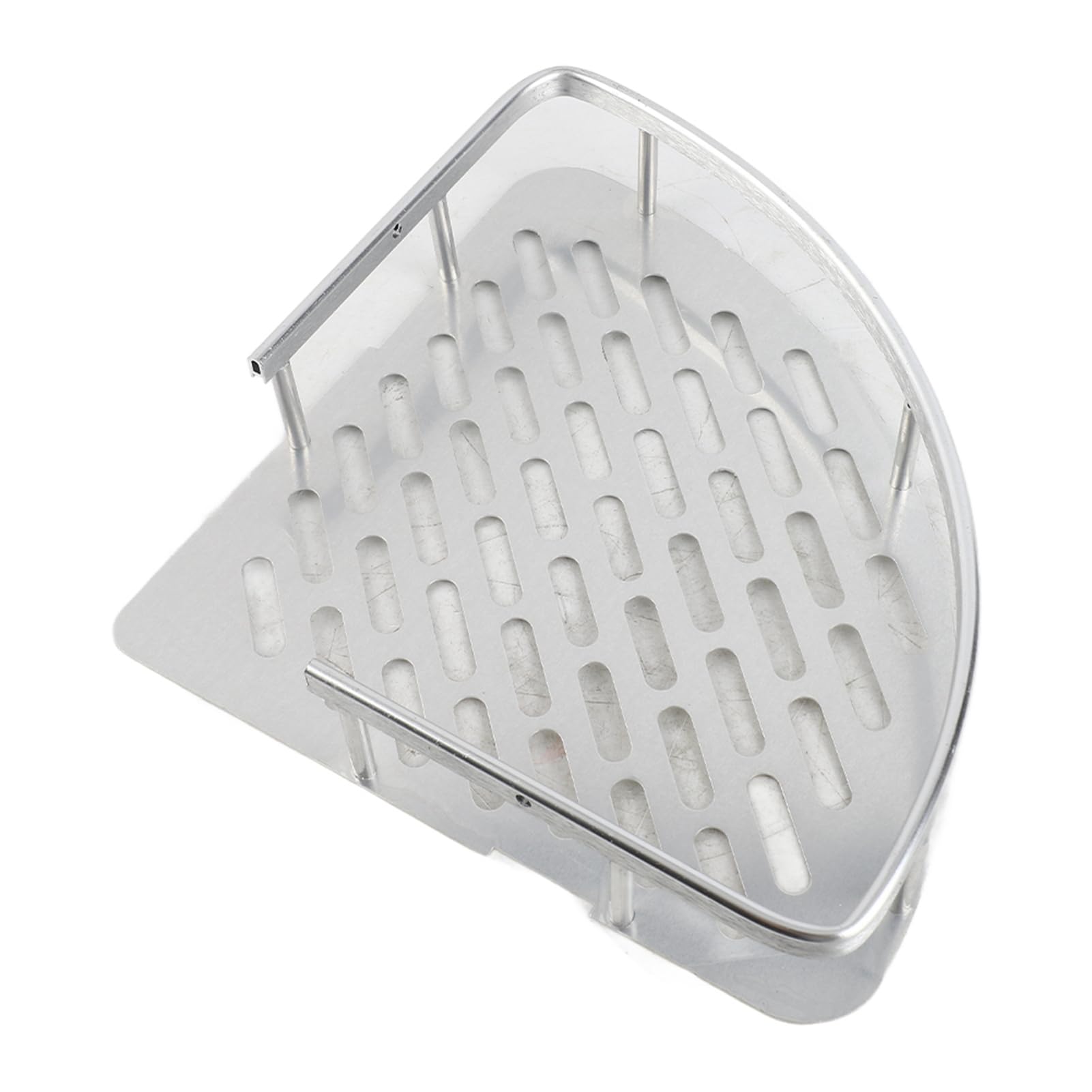 Cryfokt Mensola Triangolare per Doccia, Robusto Scaffale Angolare da Bagno in Alluminio per Organizzare Shampoo e Forniture, 2 unità, Massimizza i Piccoli Spazi