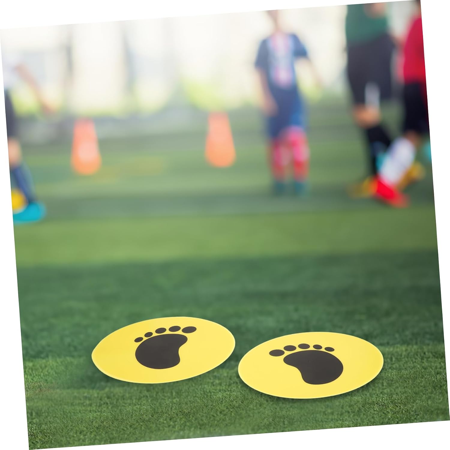NOLITOY 2Pcs soccer balls feeling training discs football training tool football training signs football training sign disc training sign discs floor supplies the sign logo plate pvc round