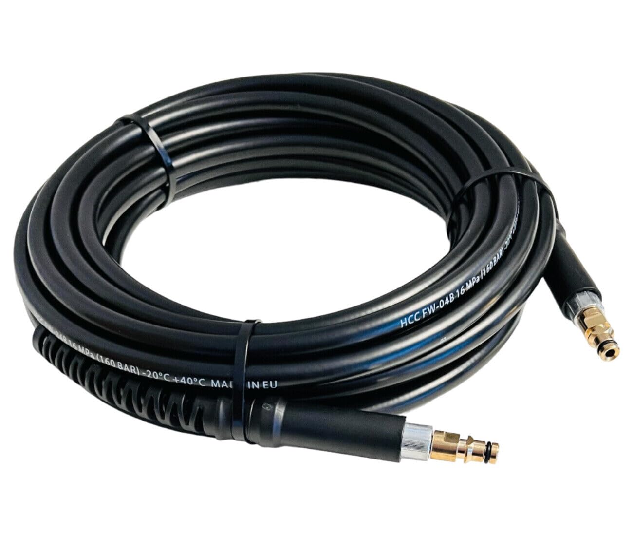 Wąż wysokociśnieniowy do myjki wysokociśnieniowej Kärcher K2 K3 K4 K5 K6 K7 Home & Garden serii od roku produkcji 2008 z systemem wtykowym Click Quick Connect, jak 2.641-721.0 dwustronne przyłącze Quick Click (25 metrów)