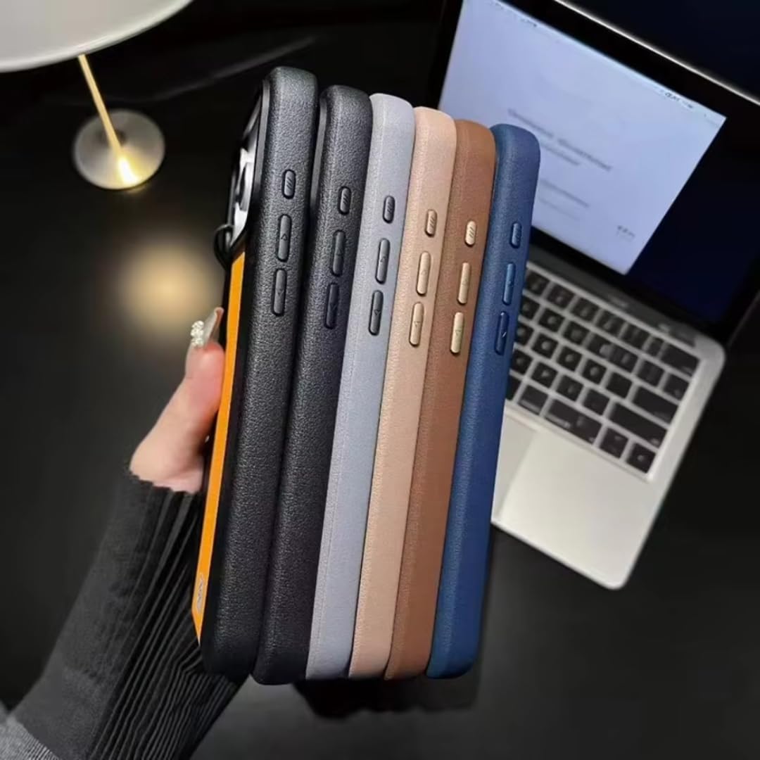 Cover per iPhone 17 in pelle PU di lusso, antiurto e con chiusura magnetica (per iPhone 17/BIANCO)