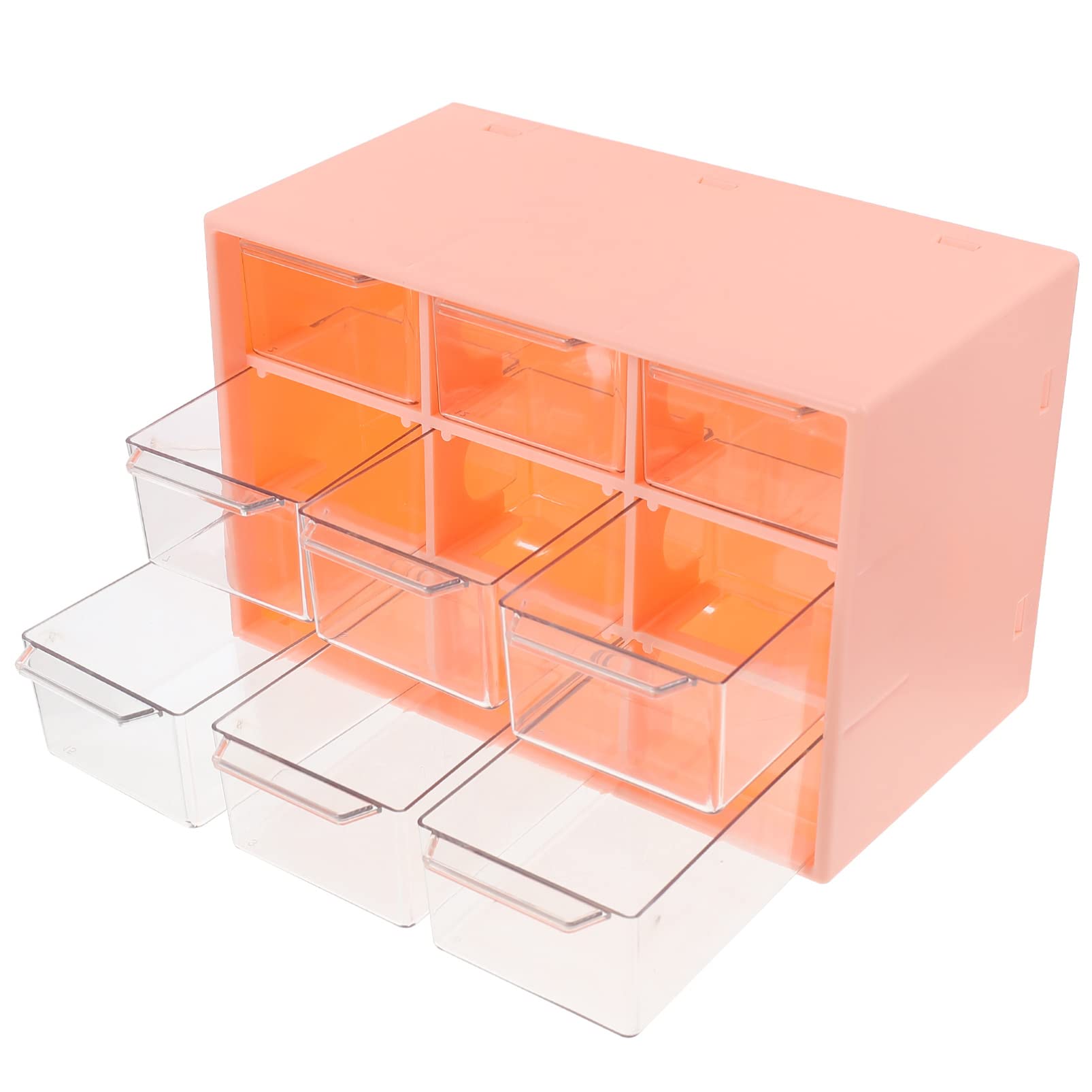 Didiseaon Box Cosmetic Container Sticker Organizer Cosmetic Holder Dorm Organization Drawer Type Storage Case Craft Storage Cabinet Home Storage Case Skin Care Product Rack Office -