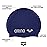Arena Classic Unisex Soft Silicone Swim Cap for Women and Men, Intensive Training and Racing Comfortable Non-Slip Long Hair Swimming Hat, Denim/Silver