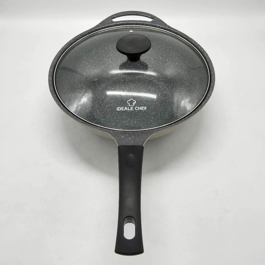 Chinese Wok Nonstick Diecasting Aluminum Dishwasher Safe