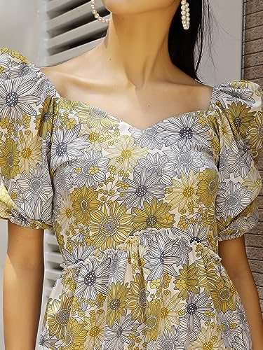 Image of OOMPH! Women's Crepe Fit and Flare Knee-Length Dress