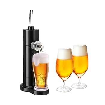 Stuurvnee Canner Beer Foamer,Portable Canned Beer Foam Machine, For