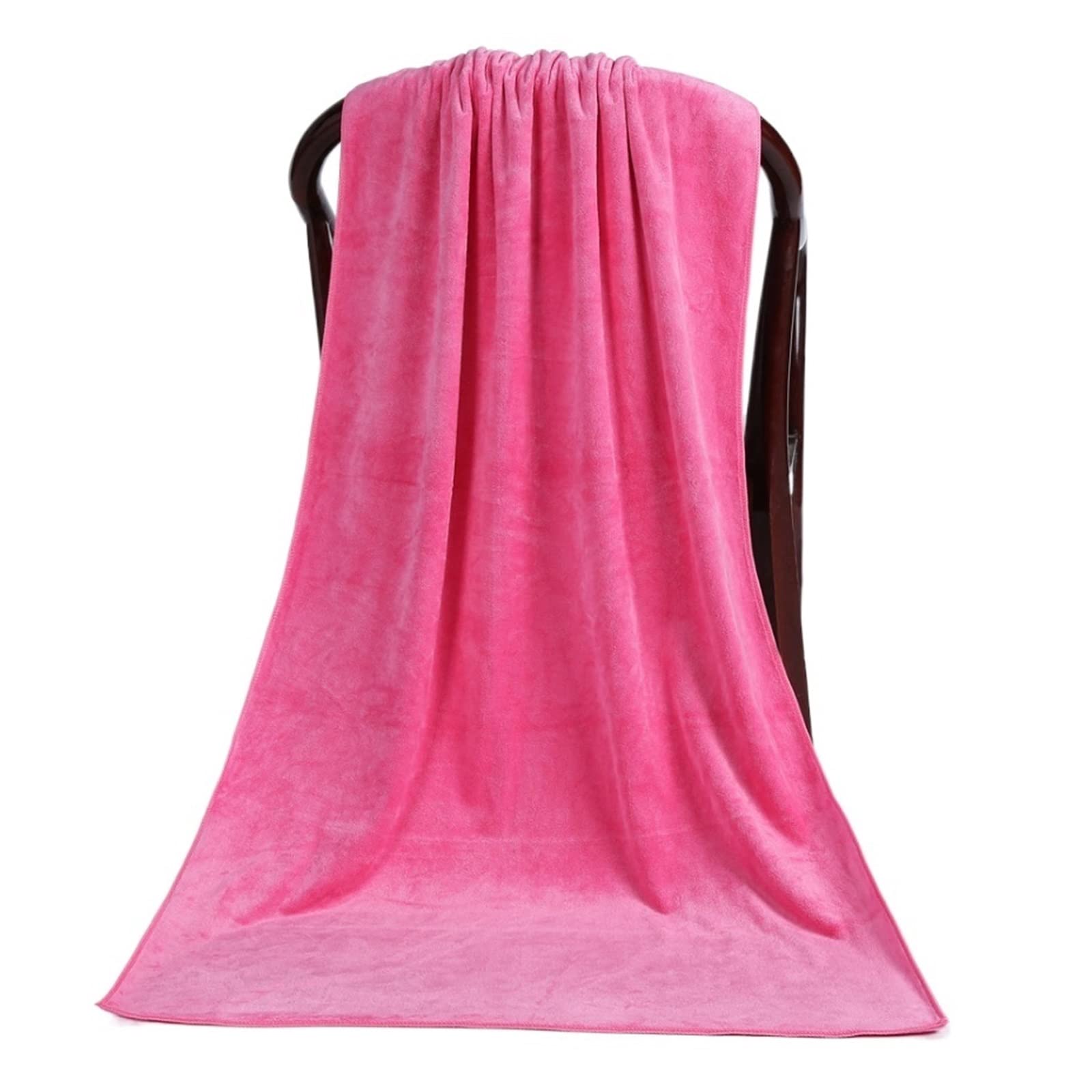 WILLWA Toallitas desmaquillantes Reutilizables, toallitas faciales de Microfibra, Almohadillas de Limpieza, toallitas limpiadoras, Herramienta (Color : Green, Size : 70x140cm)
