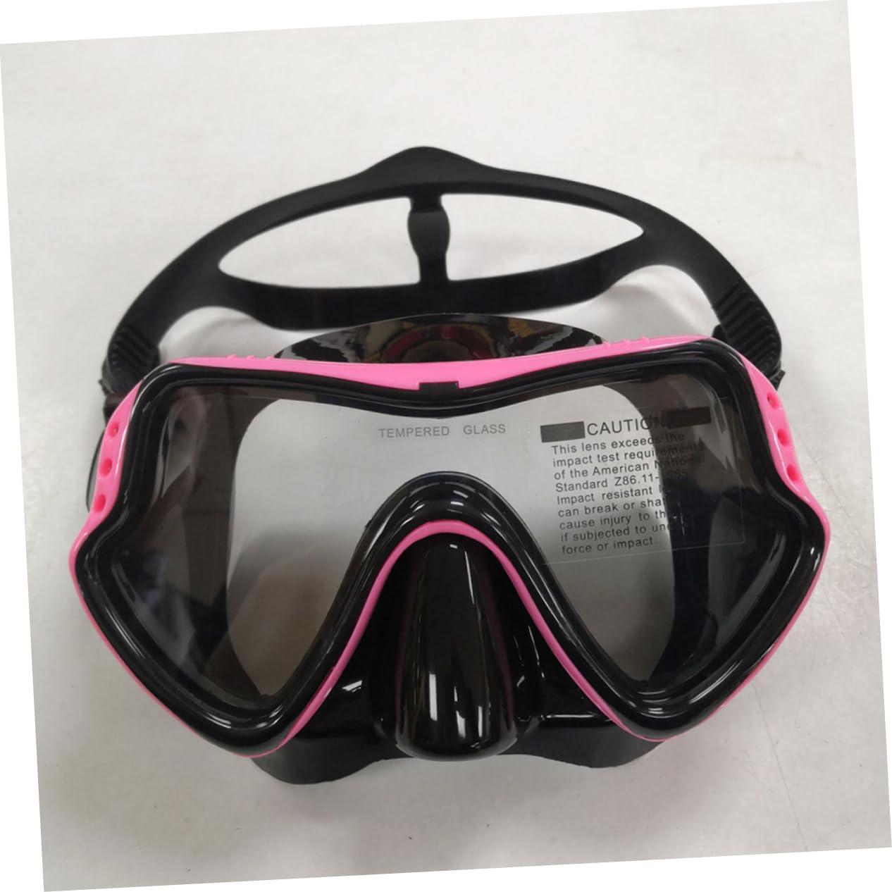 Mikikit De Natation Et Tuba pour Adultes De Snorkeling Étanche avec Monture Rose Et Noire Et Confort Ajustable